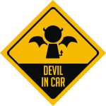 Devil in car